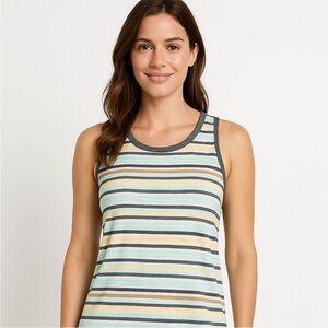 Title Nine Medium Vibe Hanalei Stripe Tank Top New